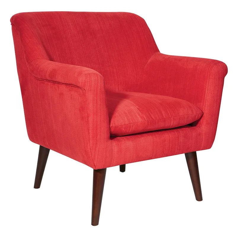 Poltrona d'accento, bracciolo arrotolato, seduta singola – Carbone / Turchese / Rosso / Grano / Blu