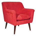 Poltrona d'accento, bracciolo arrotolato, seduta singola – Carbone / Turchese / Rosso / Grano / Blu