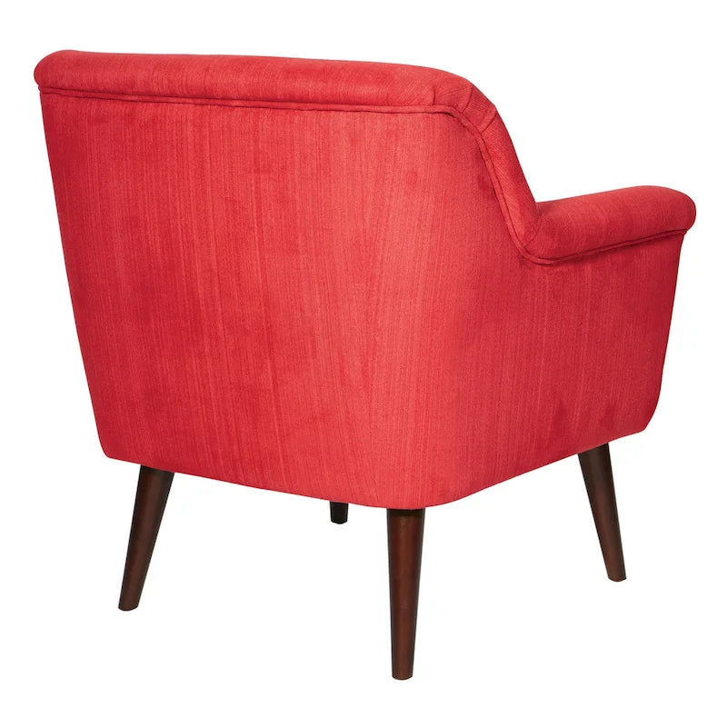 Poltrona d'accento, bracciolo arrotolato, seduta singola – Carbone / Turchese / Rosso / Grano / Blu