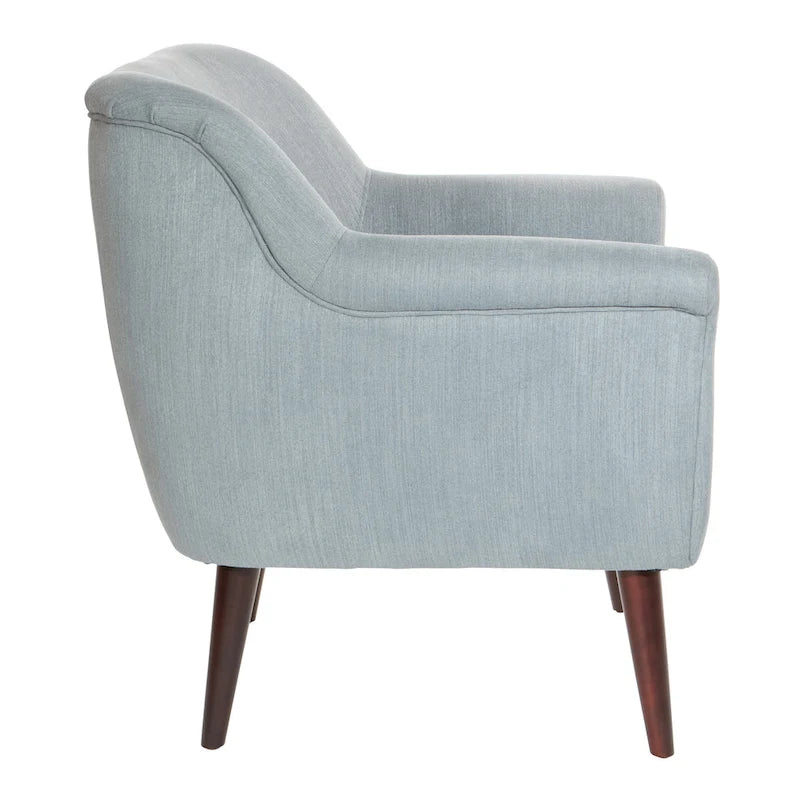 Poltrona d'accento, bracciolo arrotolato, seduta singola – Carbone / Turchese / Rosso / Grano / Blu