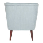 Poltrona d'accento, bracciolo arrotolato, seduta singola – Carbone / Turchese / Rosso / Grano / Blu
