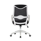 Sedia da ufficio girevole con schienale in rete regolabile in altezza – rosa / bianco / blu / nero, 1 persona