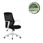 Sedia da ufficio girevole con schienale in rete regolabile in altezza – rosa / bianco / blu / nero, 1 persona