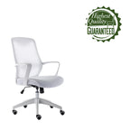 Sedia da ufficio girevole con schienale in rete regolabile in altezza – rosa / bianco / blu / nero, 1 persona