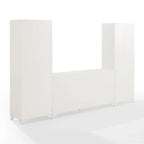 Set TV 3 Pezzi Bianco Effetto Invecchiato – Adatto a TV fino a 65"