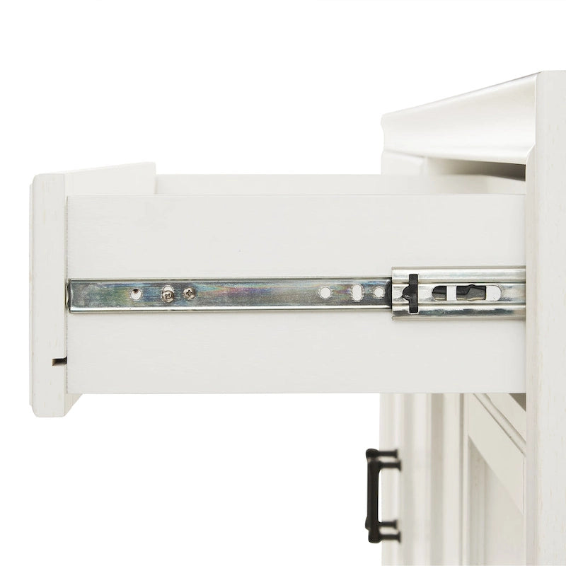 Set TV 3 Pezzi Bianco Effetto Invecchiato – Adatto a TV fino a 65"