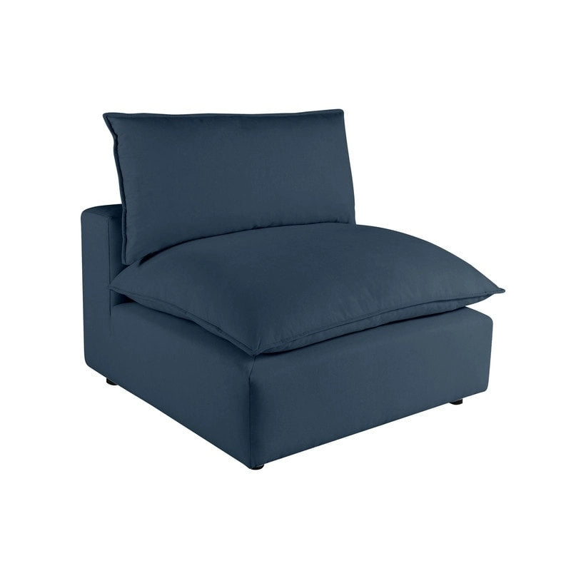 Poltrona modulare senza braccioli – Ardesia / Perla / Naturale / Blu Navy / Ruggine – Seduta singola