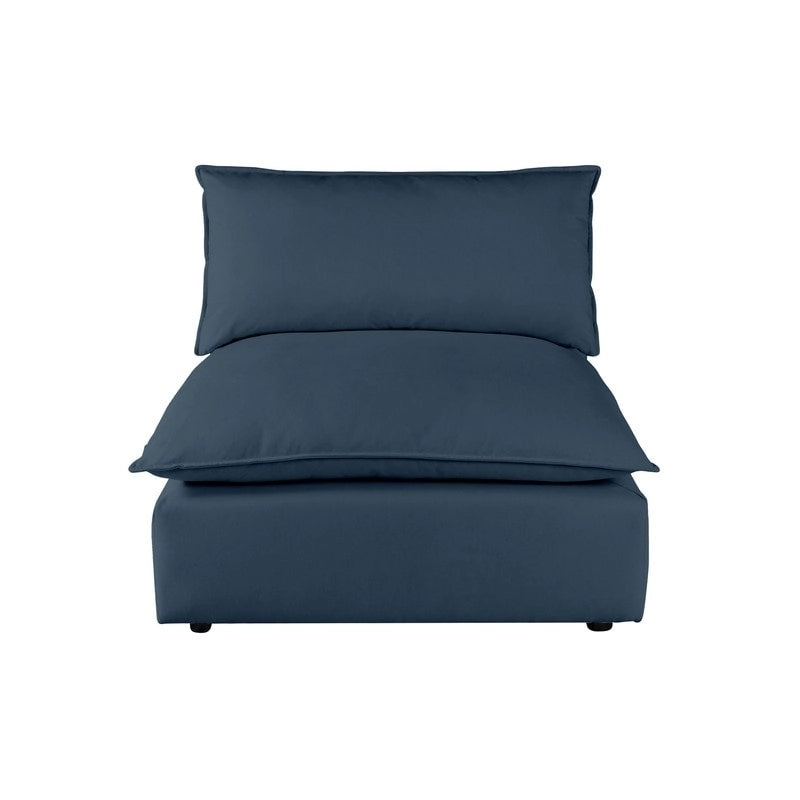 Poltrona modulare senza braccioli – Ardesia / Perla / Naturale / Blu Navy / Ruggine – Seduta singola