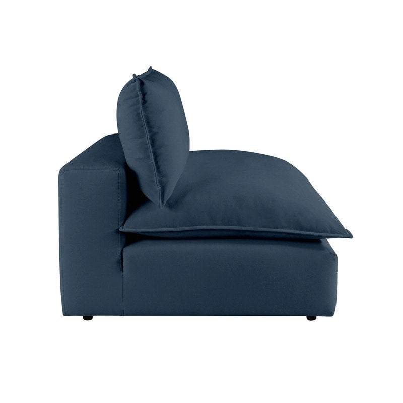 Poltrona modulare senza braccioli – Ardesia / Perla / Naturale / Blu Navy / Ruggine – Seduta singola
