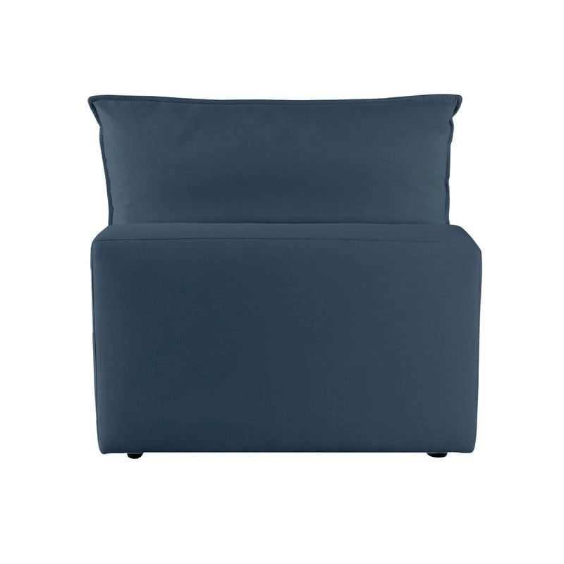 Poltrona modulare senza braccioli – Ardesia / Perla / Naturale / Blu Navy / Ruggine – Seduta singola