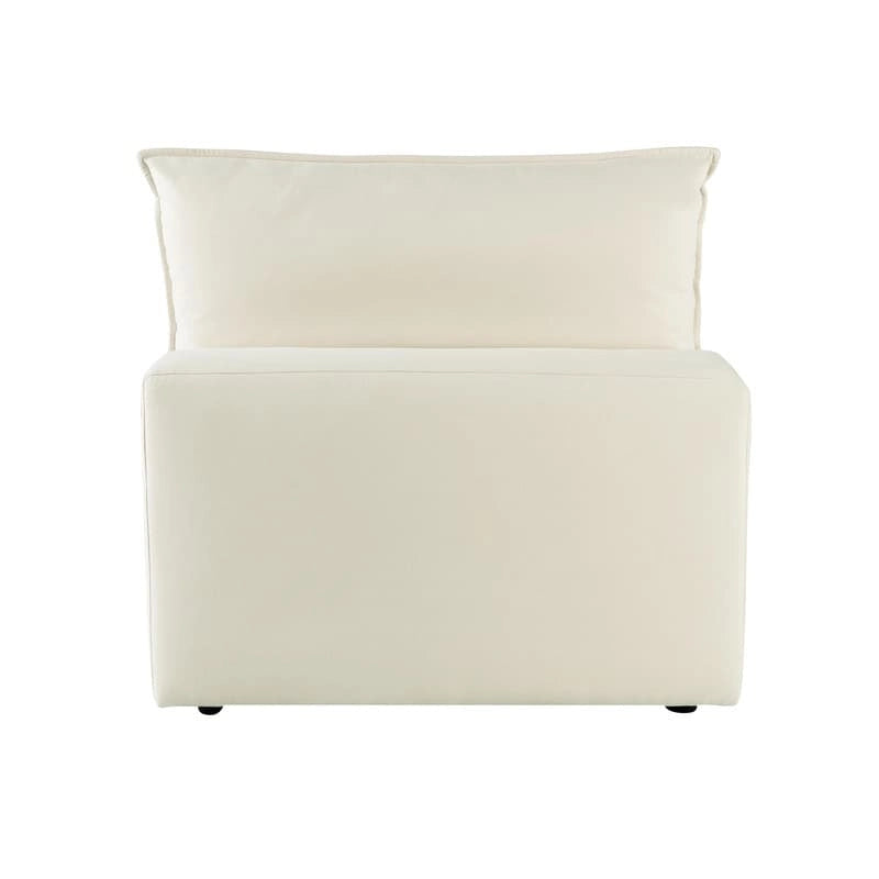 Poltrona modulare senza braccioli – Ardesia / Perla / Naturale / Blu Navy / Ruggine – Seduta singola