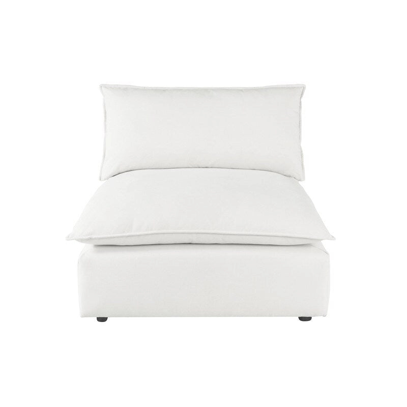 Poltrona modulare senza braccioli – Ardesia / Perla / Naturale / Blu Navy / Ruggine – Seduta singola