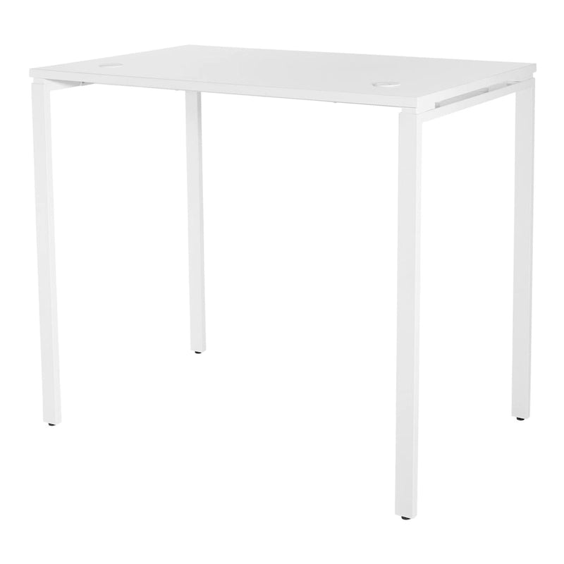 Scrivania regolabile in altezza, bianco/nero, 1 persona