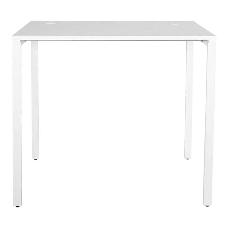 Scrivania regolabile in altezza, bianco/nero, 1 persona
