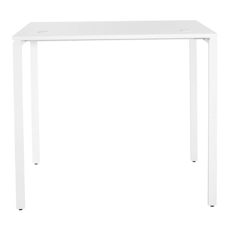 Scrivania regolabile in altezza, bianco/nero, 1 persona