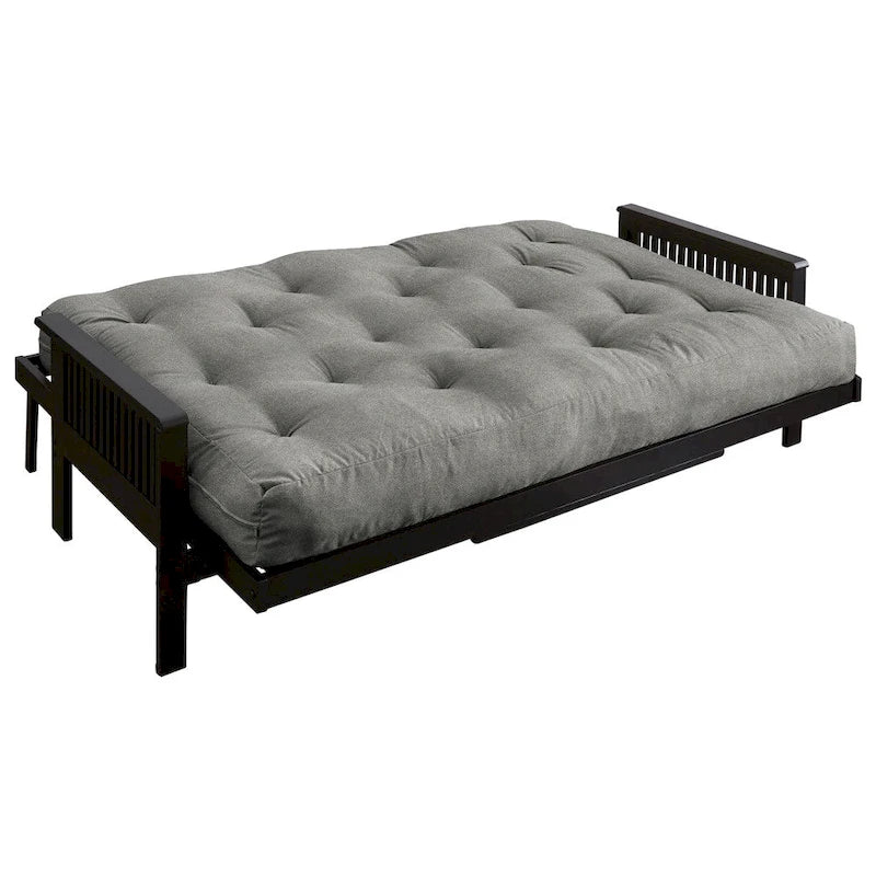 Materasso futon matrimoniale in granito grigio, 1 persona