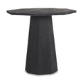 Tavolo da Ingresso Esagonale in Legno Massello Marrone Scuro, Singolo