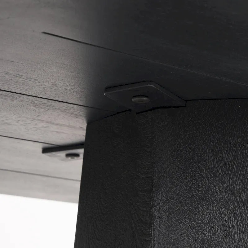 Tavolo da Ingresso Esagonale in Legno Massello Marrone Scuro, Singolo