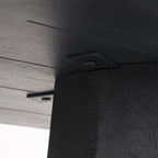 Tavolo da Ingresso Esagonale in Legno Massello Marrone Scuro, Singolo