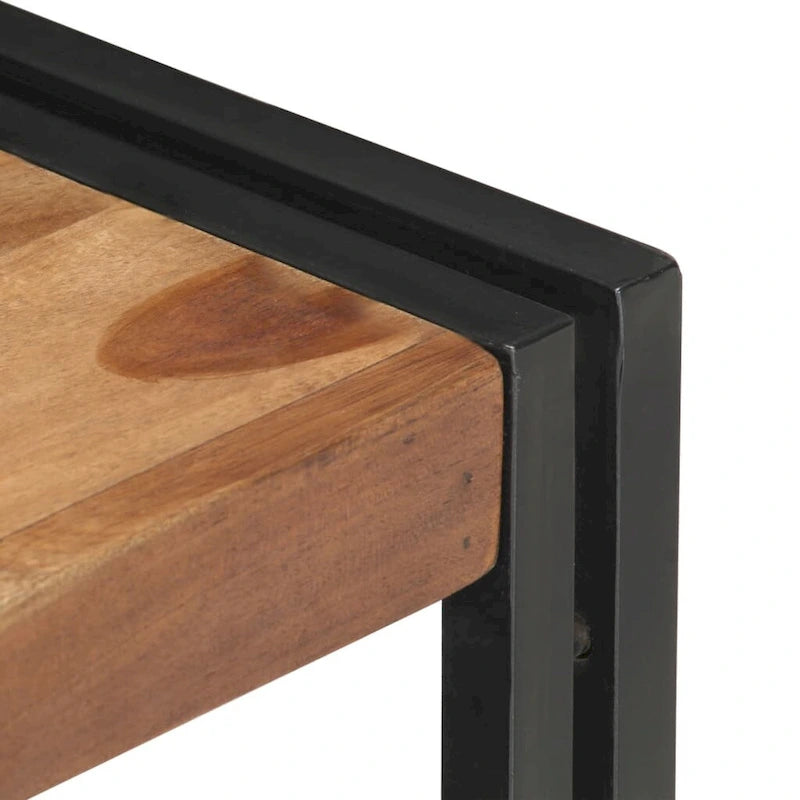 Mobile TV marrone in legno massello con 2 cassetti