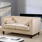 Divanetto Chesterfield in velluto – Blu / Verde / Grigio / Crema, 3 posti