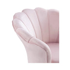 Poltrona a botte in velluto con schienale smerlato – Rosa / Grigio / Verde / Viola / Blu – Gambe dorate – 1 posto