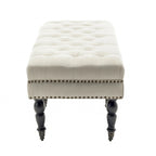 Panca d'accento in tessuto grigio scuro/beige con ruote, 1 posto