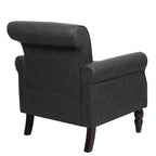 Poltrona accent in similpelle nera/marrone/grigia – Set da 2