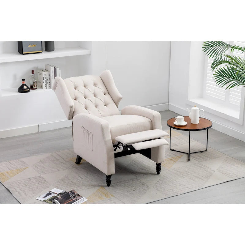 Poltrona d'accento imbottita – Nera / Blu scuro / Beige / Cammello, Stile Mid-Century, 1 posto