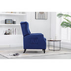 Poltrona d'accento imbottita – Nera / Blu scuro / Beige / Cammello, Stile Mid-Century, 1 posto