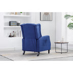 Poltrona d'accento imbottita – Nera / Blu scuro / Beige / Cammello, Stile Mid-Century, 1 posto