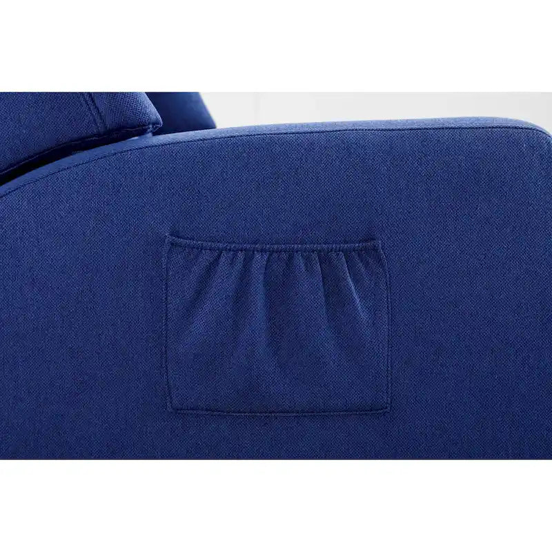 Poltrona d'accento imbottita – Nera / Blu scuro / Beige / Cammello, Stile Mid-Century, 1 posto