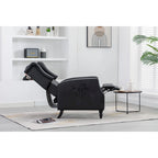 Poltrona d'accento imbottita – Nera / Blu scuro / Beige / Cammello, Stile Mid-Century, 1 posto