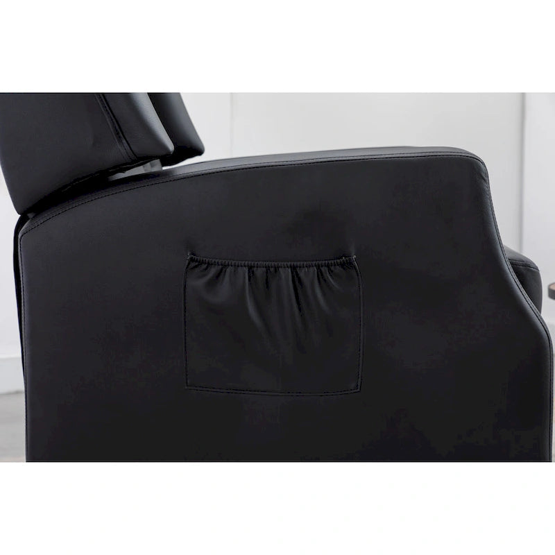 Poltrona d'accento imbottita – Nera / Blu scuro / Beige / Cammello, Stile Mid-Century, 1 posto