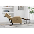 Poltrona d'accento imbottita – Nera / Blu scuro / Beige / Cammello, Stile Mid-Century, 1 posto