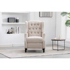 Poltrona d'accento imbottita – Nera / Blu scuro / Beige / Cammello, Stile Mid-Century, 1 posto
