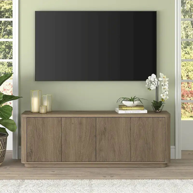 Mobile TV – Multicolore, 4 ante, largo 172 cm, adatto per TV fino a 75"