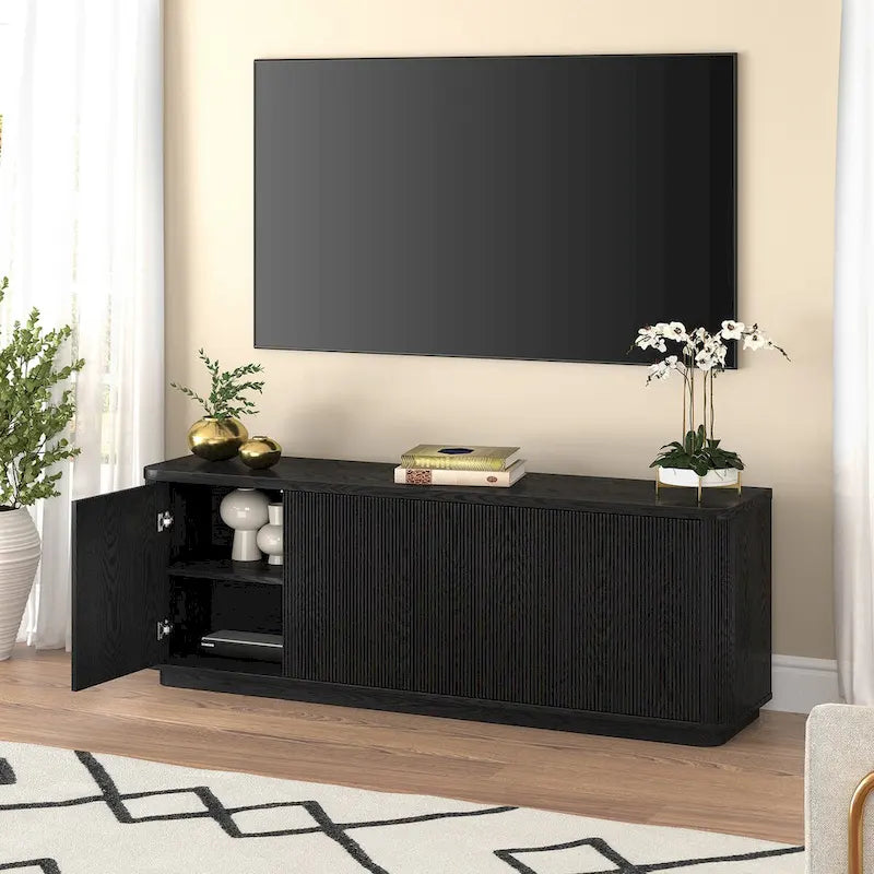 Mobile TV – Multicolore, 4 ante, largo 172 cm, adatto per TV fino a 75"