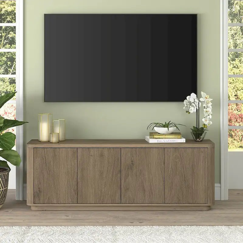 Mobile TV – Multicolore, 4 ante, largo 172 cm, adatto per TV fino a 75"