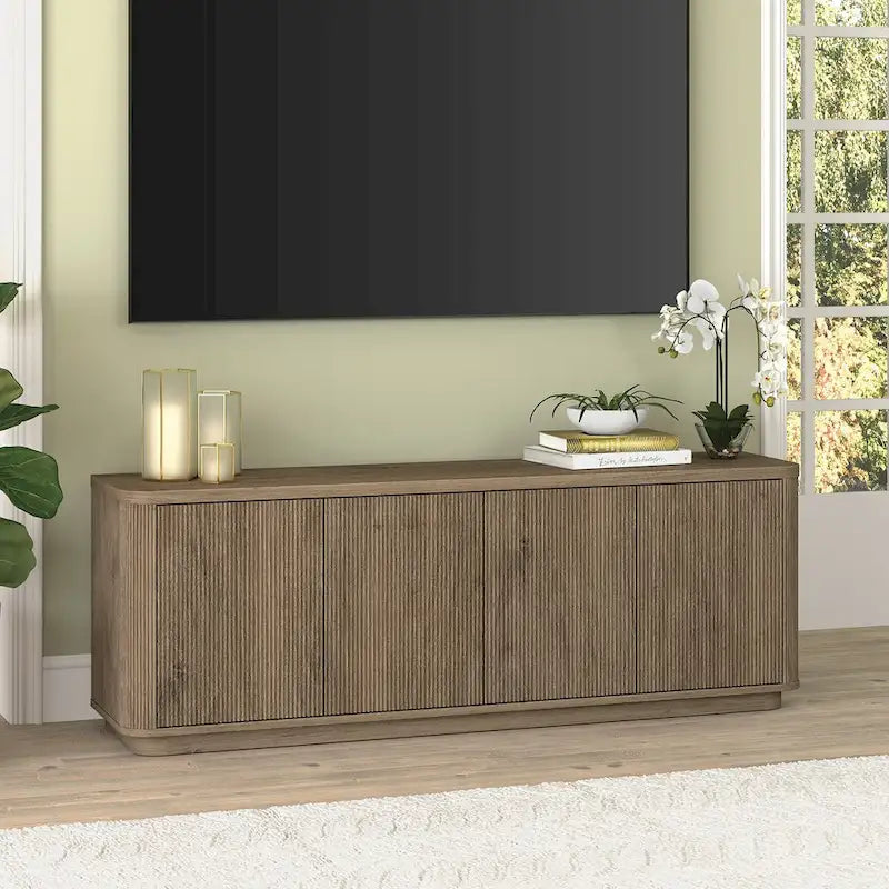 Mobile TV – Multicolore, 4 ante, largo 172 cm, adatto per TV fino a 75"