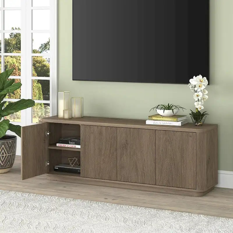 Mobile TV – Multicolore, 4 ante, largo 172 cm, adatto per TV fino a 75"