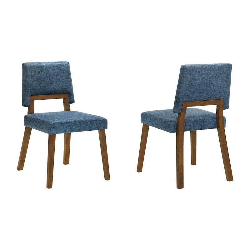 Sedia da pranzo blu e noce, set da 2