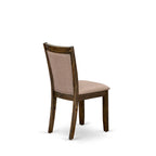 Set da pranzo rettangolare – Piano in cemento, color Jacobean invecchiato, sedie color cachi scuro, 5/6/7/9 pezzi