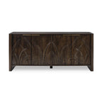 Credenza 4 ante White Wash, Legno massello di mango