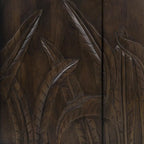 Credenza 4 ante White Wash, Legno massello di mango