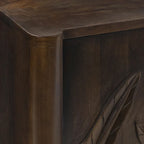 Credenza 4 ante White Wash, Legno massello di mango