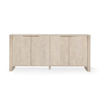 Credenza 4 ante White Wash, Legno massello di mango
