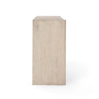 Credenza 4 ante White Wash, Legno massello di mango
