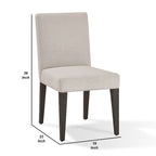 Sedia da pranzo Parson grigio chiaro, set da 2