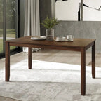 Set da pranzo 5 pezzi, bianco / grigio / marrone / nero, 4 posti a sedere